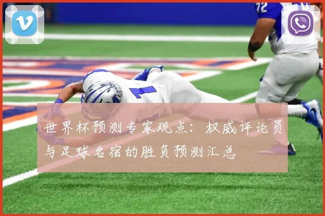 世界杯预测专家观点：权威评论员与足球名宿的胜负预测汇总